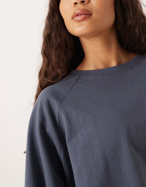 Agon Long sleeve top in dark blue, 3 of 4