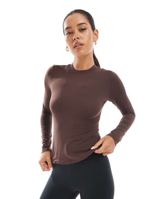 Agon Long sleeve top in espresso