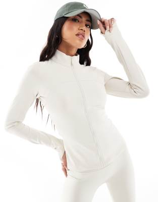 Agon Long Sleeve Zip Up Gym Top - view 1
