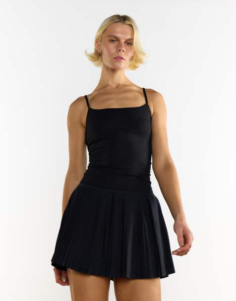Agon Pleated mini skirt in black - view 1