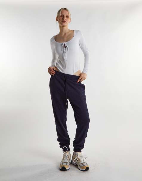 Agon Relaxed loungewear trousers in navy - view 1