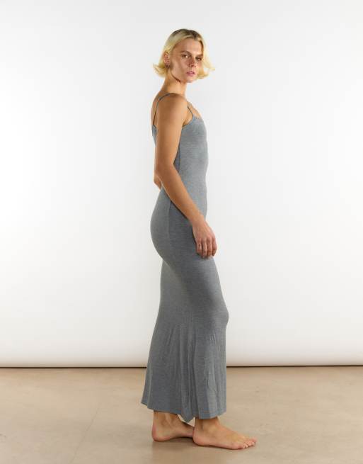dark grey tank dress Wedtrend Women Maternity Bridesmaid Dress A Line Chiffon Convertible Dusty  Blue Wedding Party Dress  WEDTREND