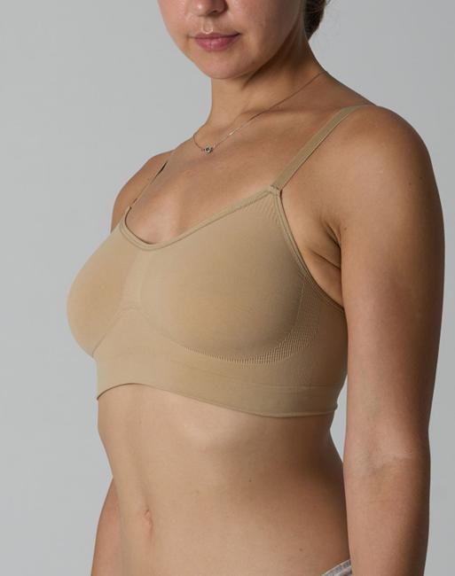 Agon Seamless bralette in sand, 3 of 3