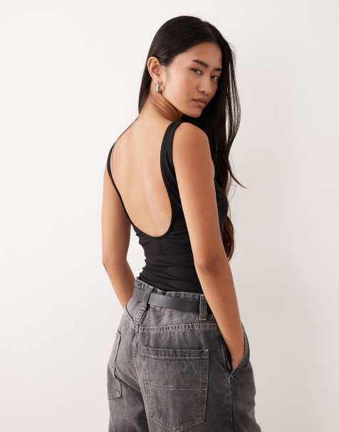 Agon Short sleeve bodysuit in black - view 1