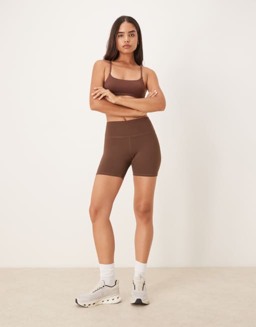 Agon Strappy bralette in brown, 2 of 4