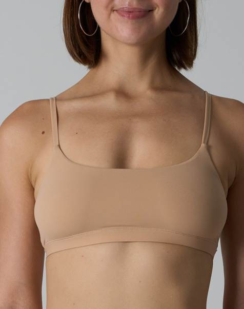Agon Strappy bralette in sand - view 1