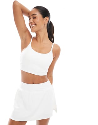 Agon Strappy sports bra in white