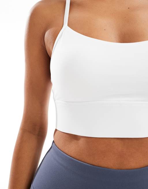 Agon Strappy sports bra in white, 2 of 4
