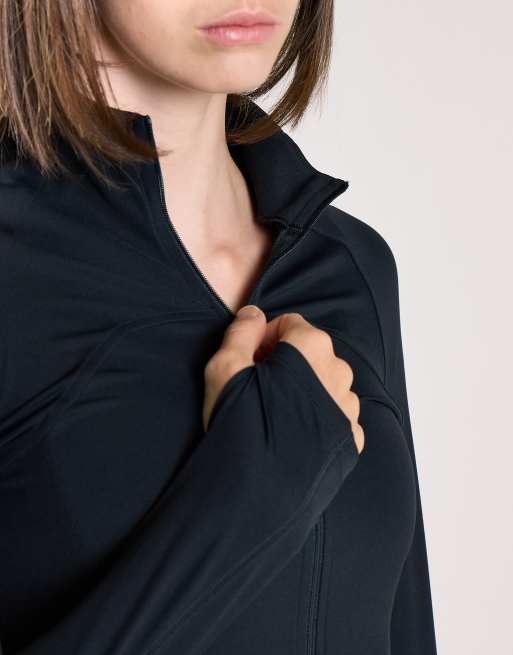 Agon Zip-up active jacket in black, 3 of 4