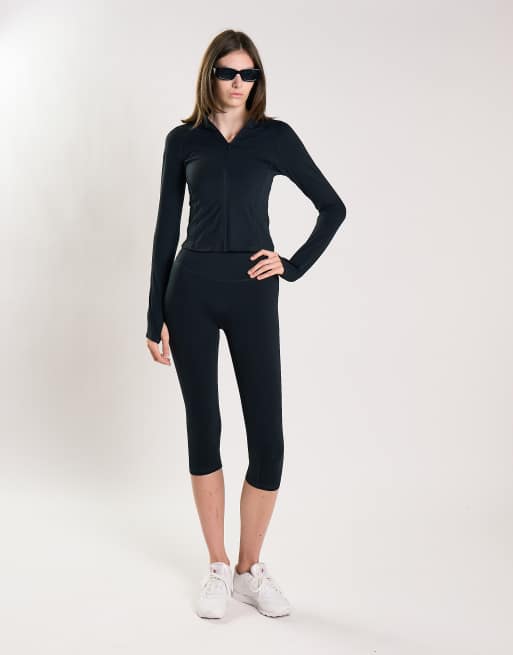 Agon Zip-up active jacket in black, 4 of 4