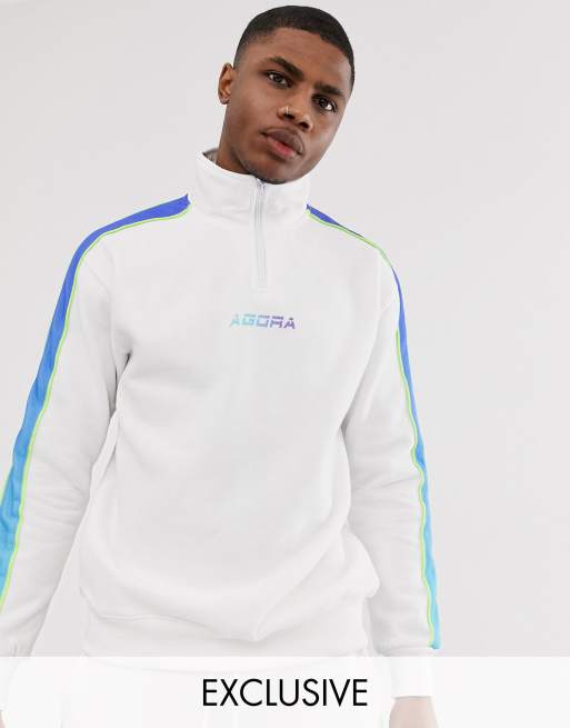 Felpa con mezza zip deals