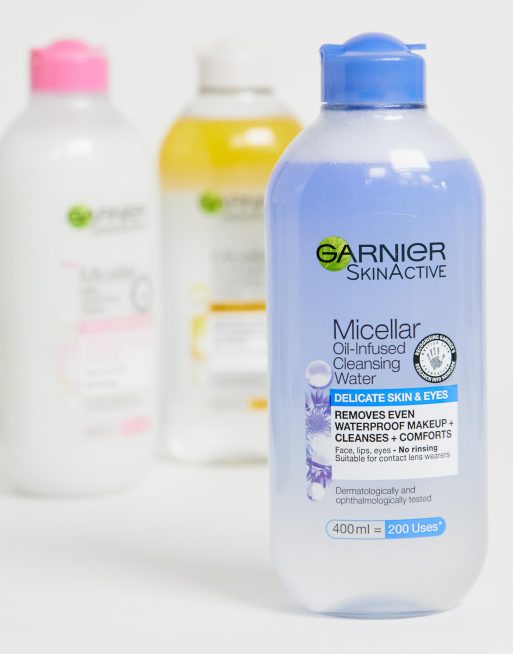 Agua micelar en aceite para ojos y pieles sensibles de 400 ml de Garnier, 3 de 4