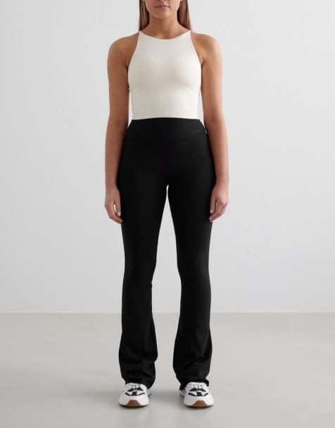 Aim'n Almond white sense halter bralette and tight set - view 1