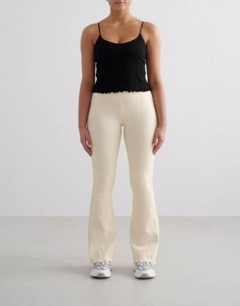 Aim'n - Almond White Tulip - Leggings a zampa color bianco mandorla - view 1