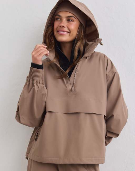 Aim'n anorak impermeabile elasticizzato color nocciola, 1 di 4