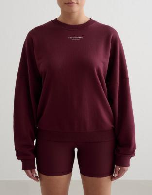 Aim'n - Apparel - Sweatshirt aus Frottee in Kirschrot