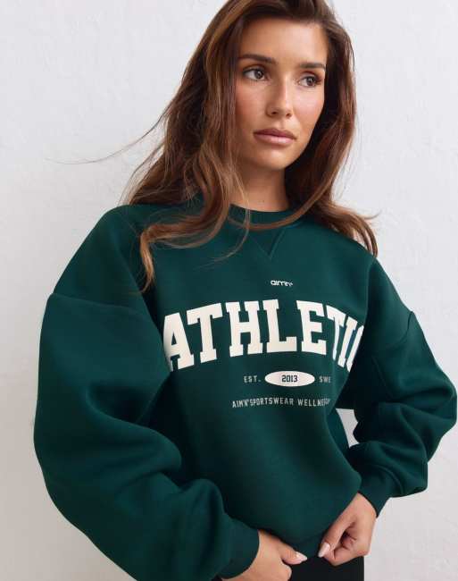 Aim'n - Athletics Club - Blågrøn sweatshirt, 4 af 4