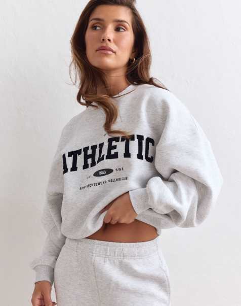 Aim'n Athletics Club Sweatshirt in hellgrau meliert - view 1