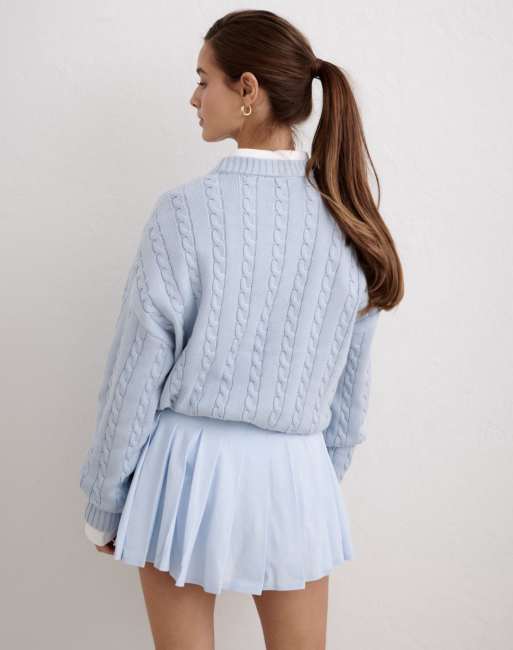 Aim'n - Aura Club - Gebreide sweater met kabels in aura, 3 van 4