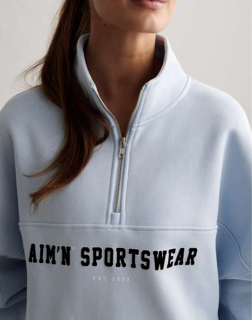 Aim'n Aura varsity sweat half zip, 3 of 4