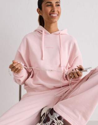 Aim'n - Ballerina Apparel - Sweat à capuche en tissu éponge épais - Rose ballerine