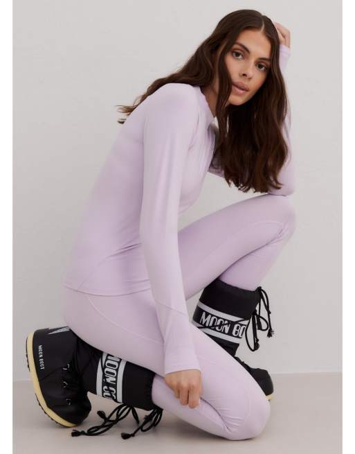 Aim'n - Baselayer a maniche lunghe color lavanda pallido, 3 di 4