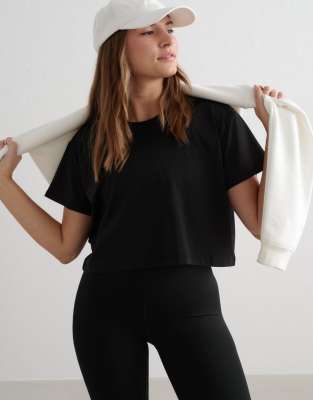 Aim'n - Black Essence - Locker geschnittenes T-Shirt in Schwarz