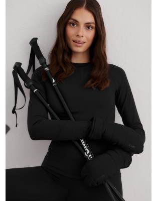 Aim'n - Black - Langärmliges Baselayer in Schwarz