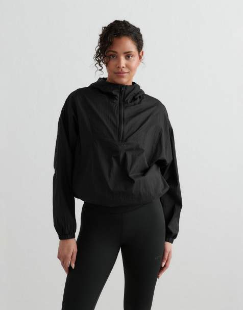Aim'n Black lightweight anorak in black - view 1