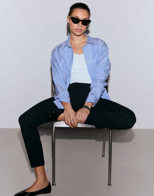 Aim'n Black luxe pintuck pants, 3 of 4