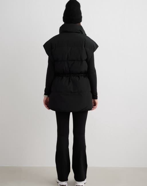 Aim'n Black moment gewatteerde bodywarmer in zwart, 4 van 4