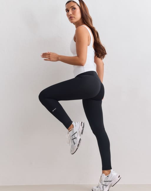 Aim'n Black - Pace - Sorte tights med rynker, 3 af 4