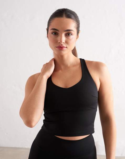 Aim'n Black sculpting strappy bralette in black - view 1