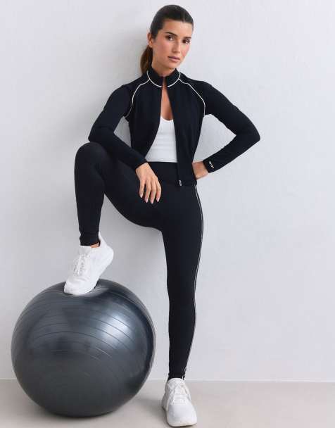 Aim'n Black sense contrast tights in black - view 1