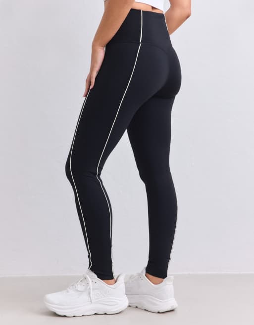 Aim'n Black sense contrast tights in black, 2 of 4