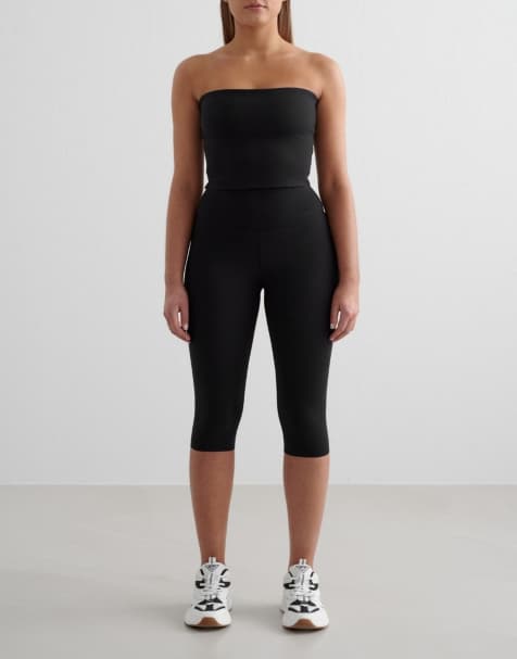 Aim'n – Black Sense – Schlauch-Bustier und Leggings und Schwarz - view 1