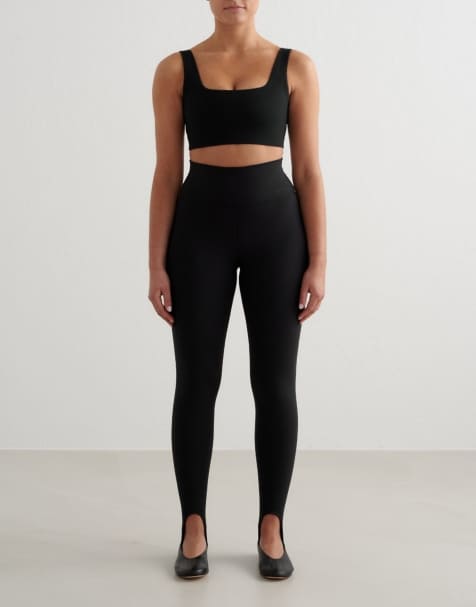 Aim'n Black sense stirrup tights in black - view 1