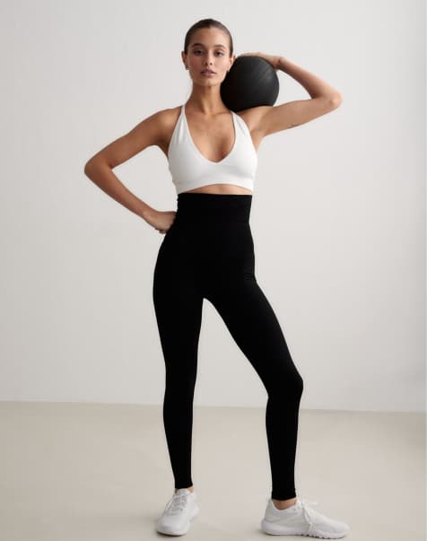 Aim'n Black shape seamless core control tights - view 1