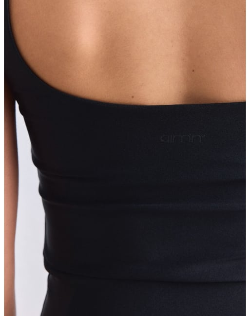 Aim'n Black shimmer singlet in black, 4 of 4