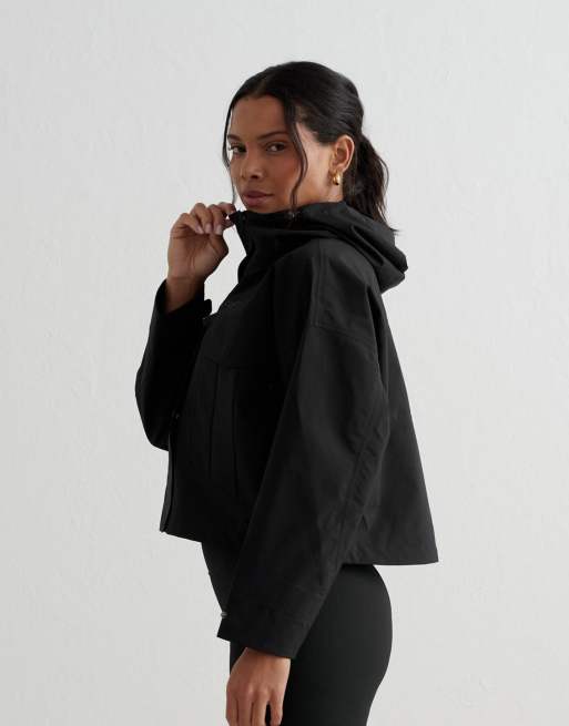 Aim'n Black waterproof jacket in black
