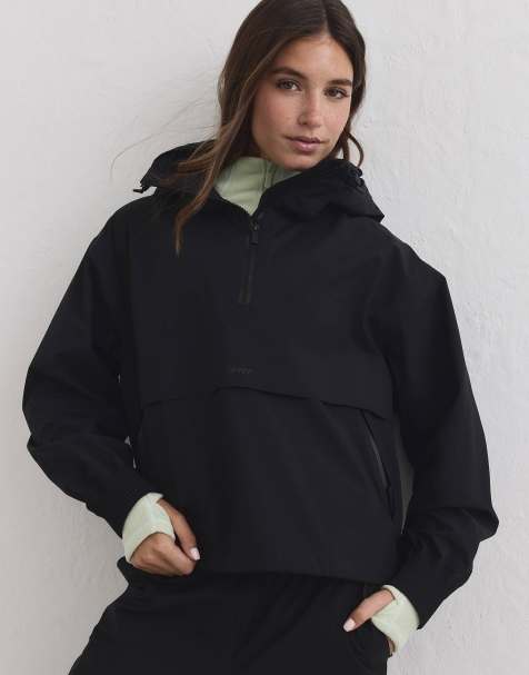 Aim'n Black waterproof stretch anorak in black - view 1