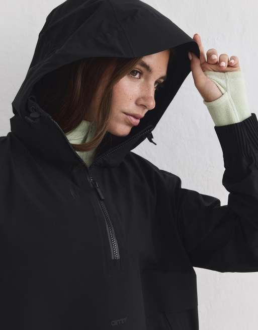 Aim'n Black waterproof stretch anorak in black, 3 of 4