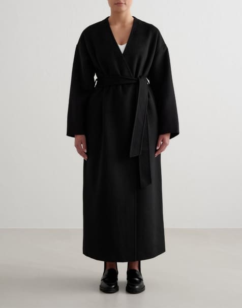 Aim'n Black wool coat in black - view 1