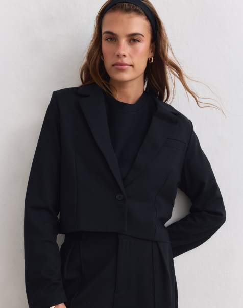 Aim'n blazer corto luxe nero - view 1