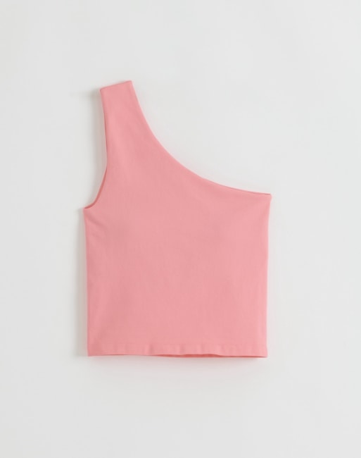 Aim'n - Brassière monospalla senza cuciture color cipria, 4 di 4
