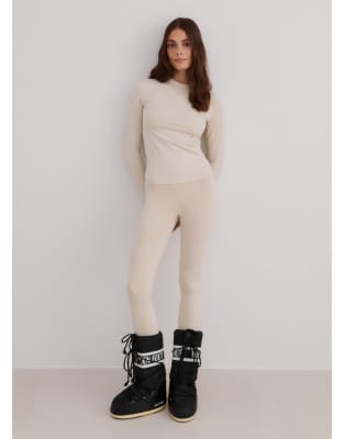 Aim'n - Café au Lait - Baselayer-Leggings in Café au Lait-Neutral