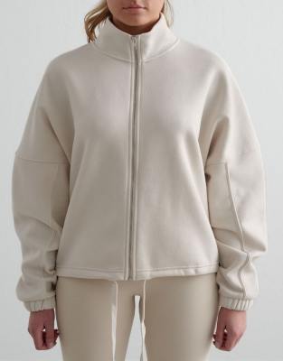 Campus - Sweat à col zippé - Beige-Neutre 42