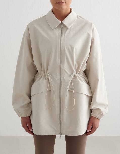 Aim'n - Chaqueta color arcilla impermeable con cremallera - view 1