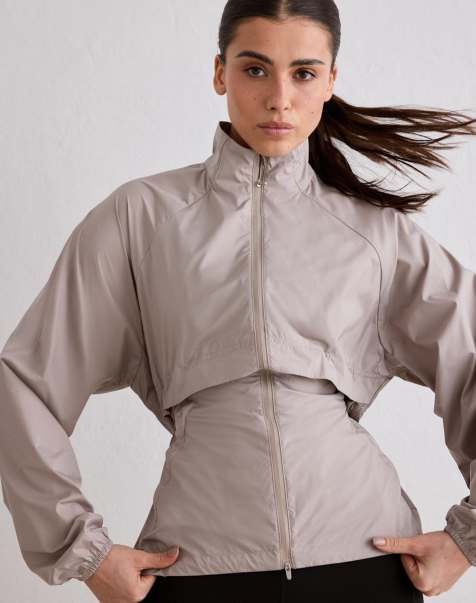 Aim'n - Chaqueta color arcilla oscuro para correr con cuello alzado - view 1
