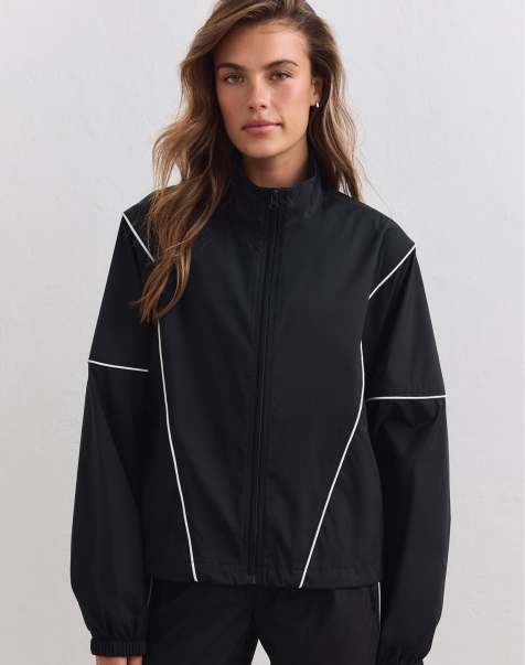 Aim'n - chaqueta de chándal windstopper negra - view 1